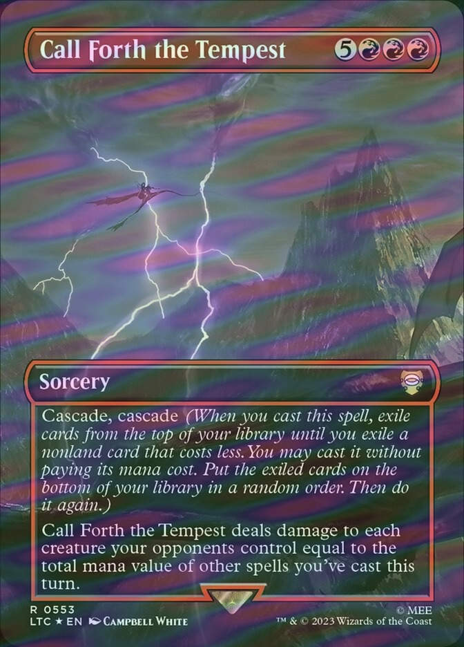 Call Forth the Tempest (LTC) (553) / Borderless / Surge Foil