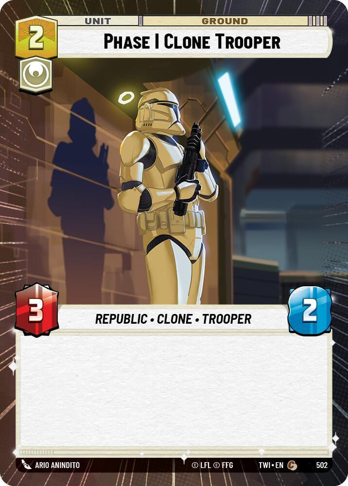 Phase I Clone Trooper (Hyperspace) (TWI) (502) / Foil