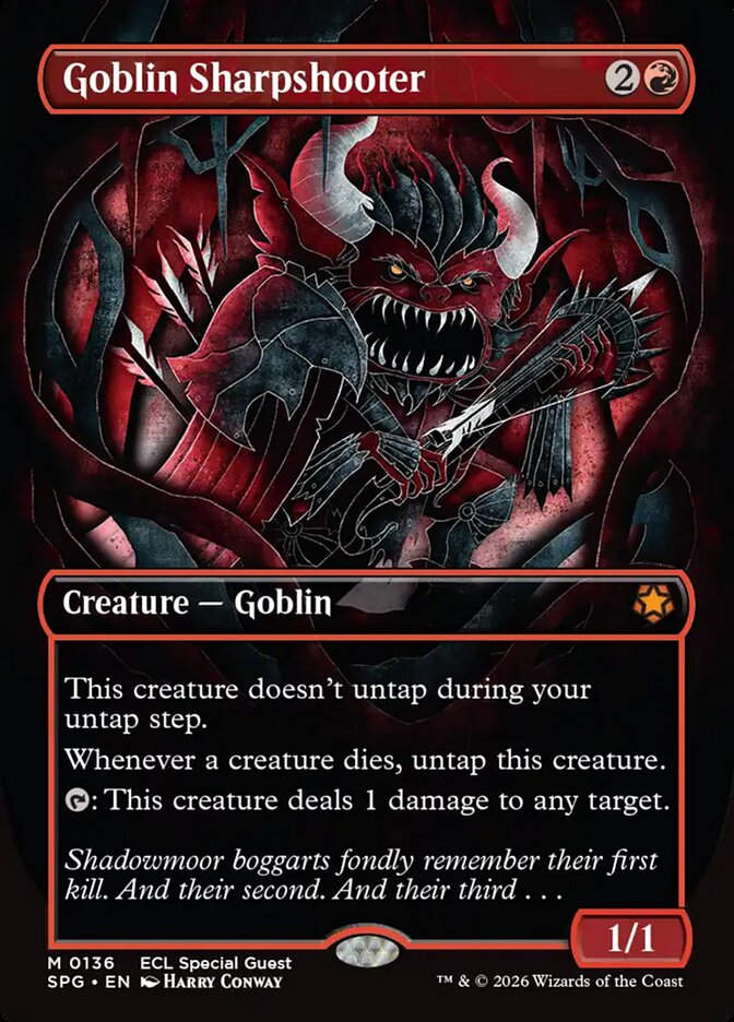 Goblin Sharpshooter (SPG) (136) / Borderless