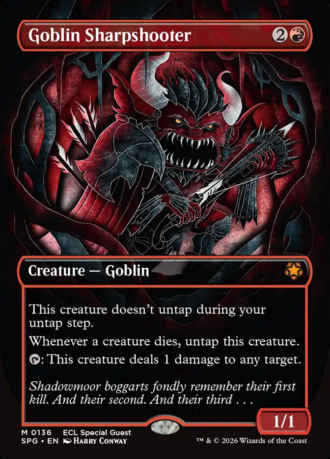 Goblin Sharpshooter (SPG) (136) / Borderless