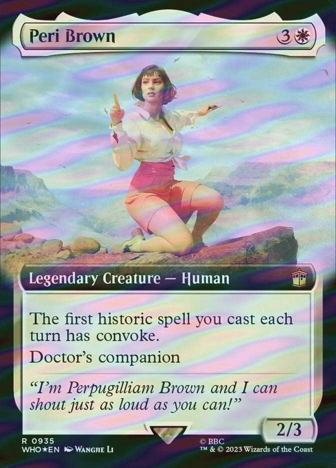Peri Brown (WHO) (935) / Extended Art / Surge Foil