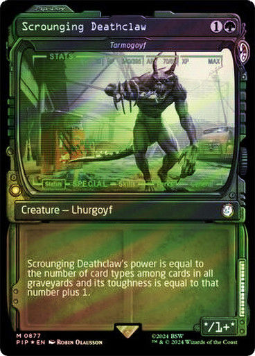 Tarmogoyf (pip) (877) / Showcase Surge Foil