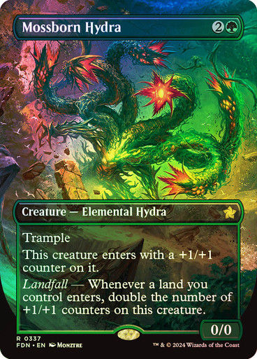 Mossborn Hydra (FDN) (337) / Foil / Borderless
