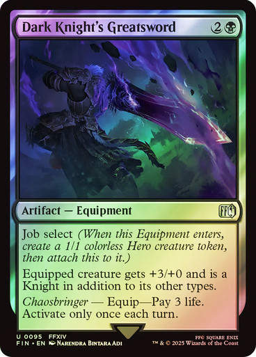 Dark Knight's Greatsword (FIN) (95) / Foil