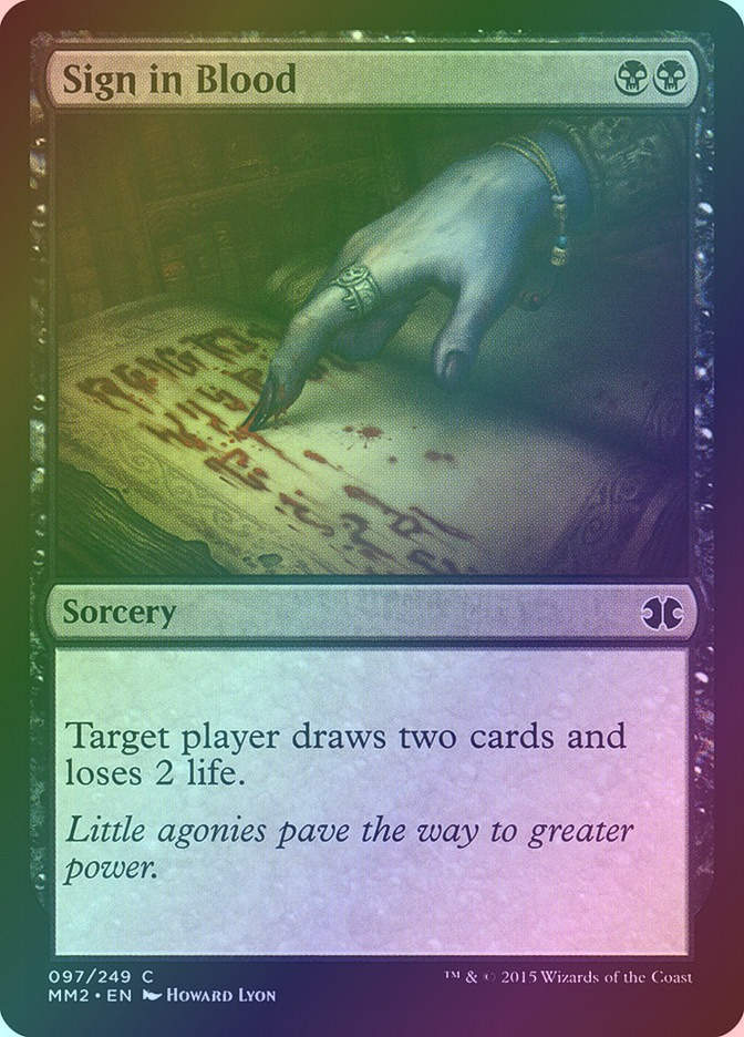 Sign in Blood (MM2) (97) / Foil