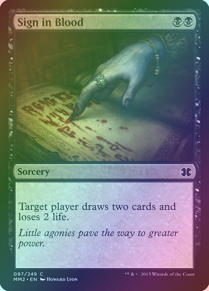 Sign in Blood (MM2) (97) / Foil
