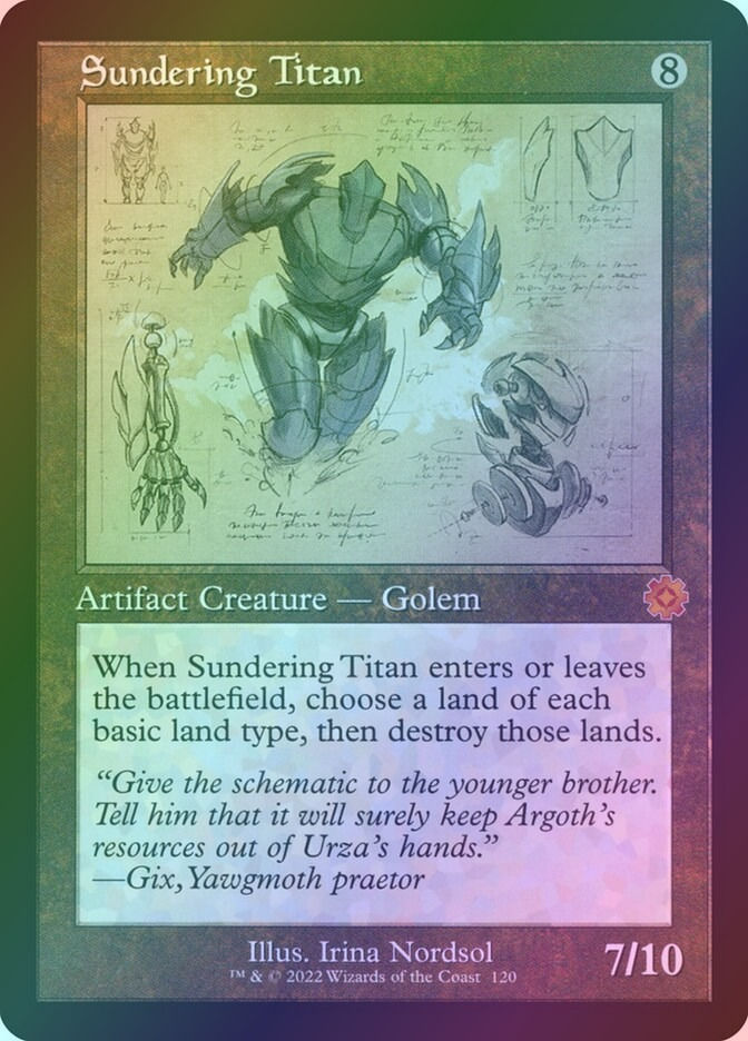 Sundering Titan (BRR) (120) / Foil / Schematic