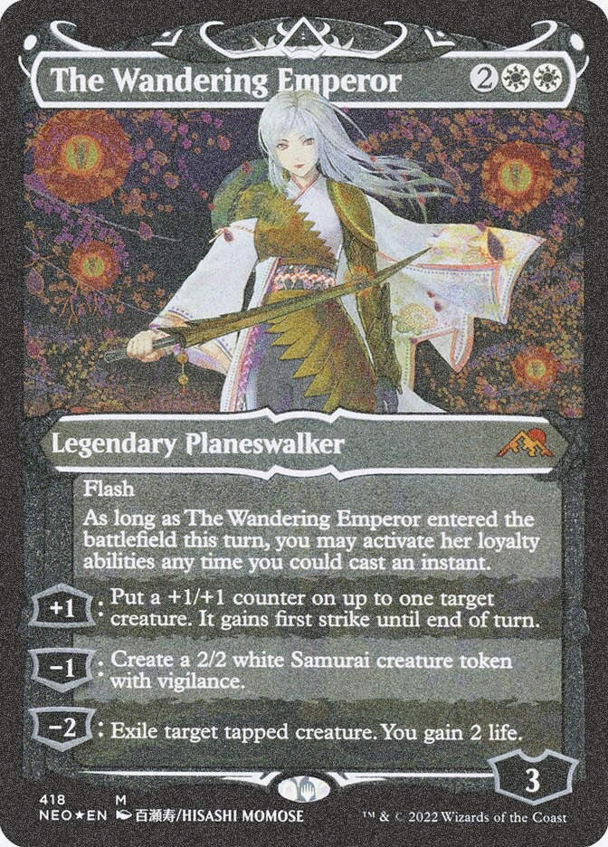 The Wandering Emperor (NEO) (418) / Showcase / Foil Etched