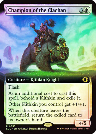 Champion of the Clachan (ECL) (353) / Extended Art / Foil