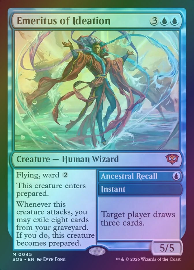 Emeritus of Ideation // Ancestral Recall (SOS) (45) / Foil