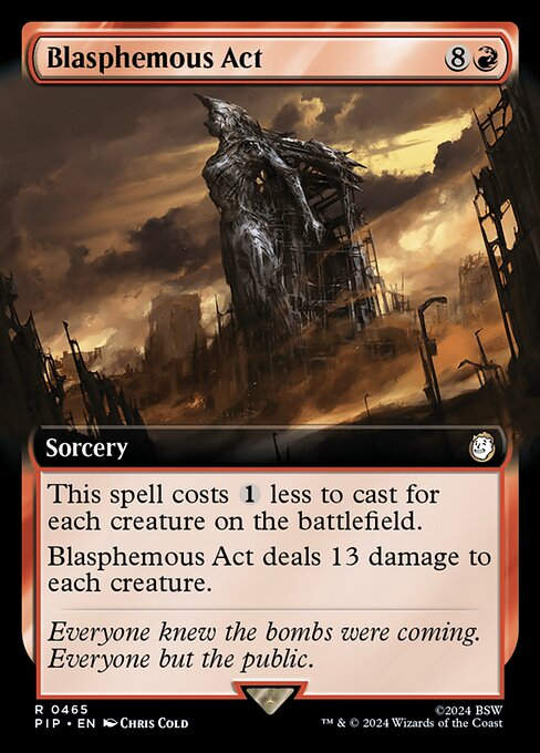 Blasphemous Act (pip) (465) / Extended Art