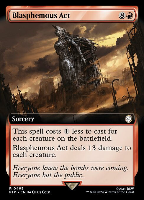 Blasphemous Act (pip) (465) / Extended Art