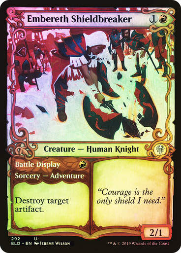 Embereth Shieldbreaker // Battle Display (ELD) (292) / Showcase / Foil