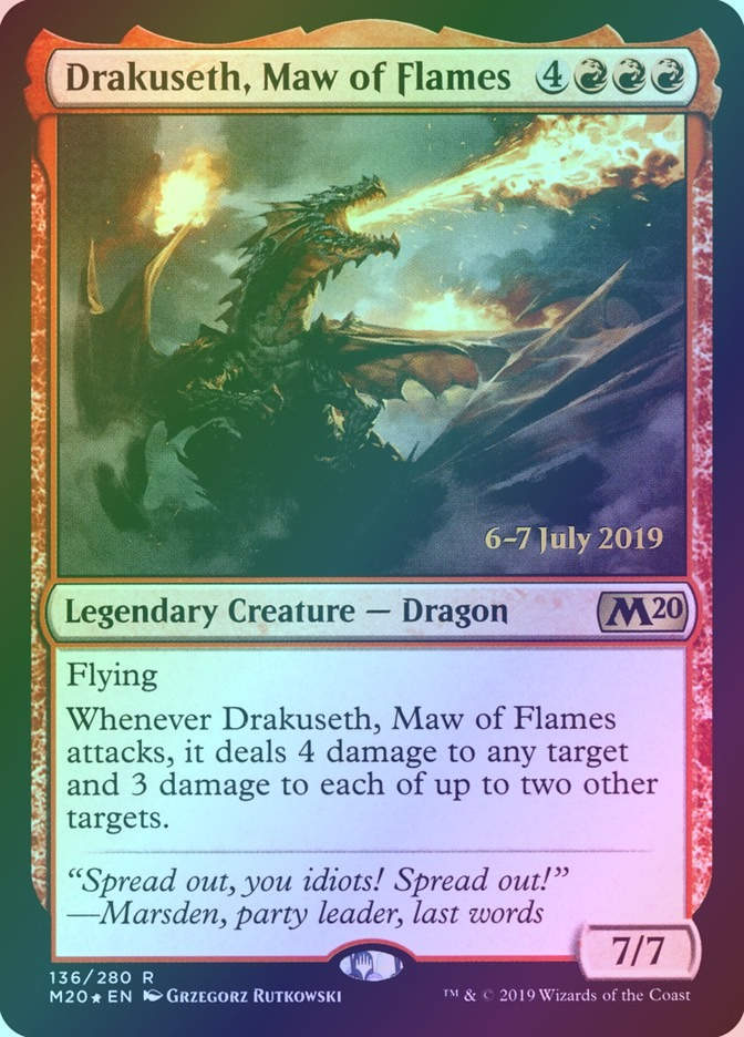 Drakuseth, Maw of Flames (PM20) (136s) / Foil
