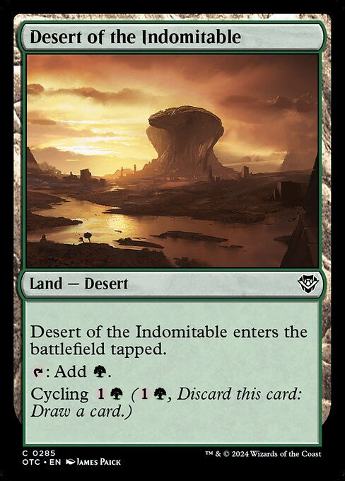 Desert of the Indomitable (otc) (285)