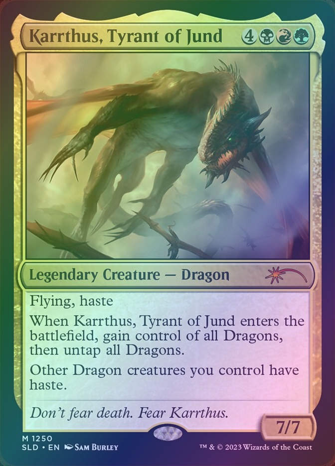 Karrthus, Tyrant of Jund (SLD) (1250) / Foil