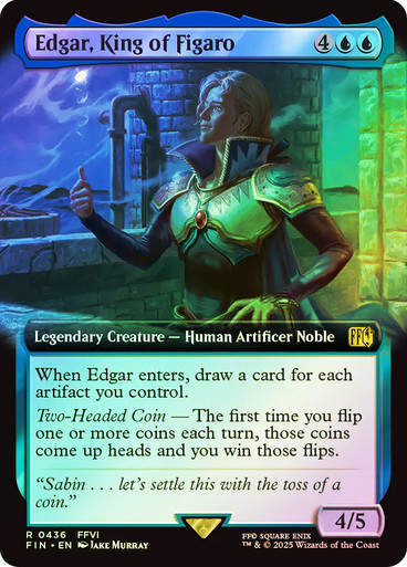 Edgar, King of Figaro (FIN) (436) / Extended Art / Foil