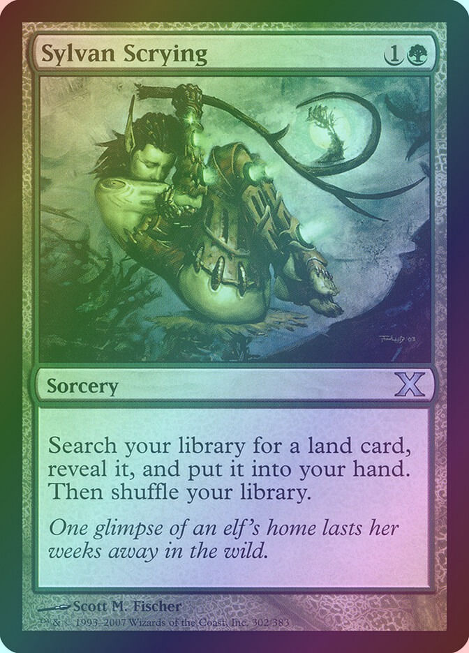 Sylvan Scrying (10E) (302) / Foil