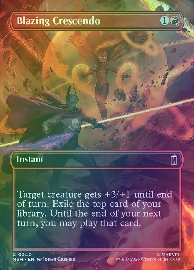 Blazing Crescendo (MSH) (340) / Borderless / Foil