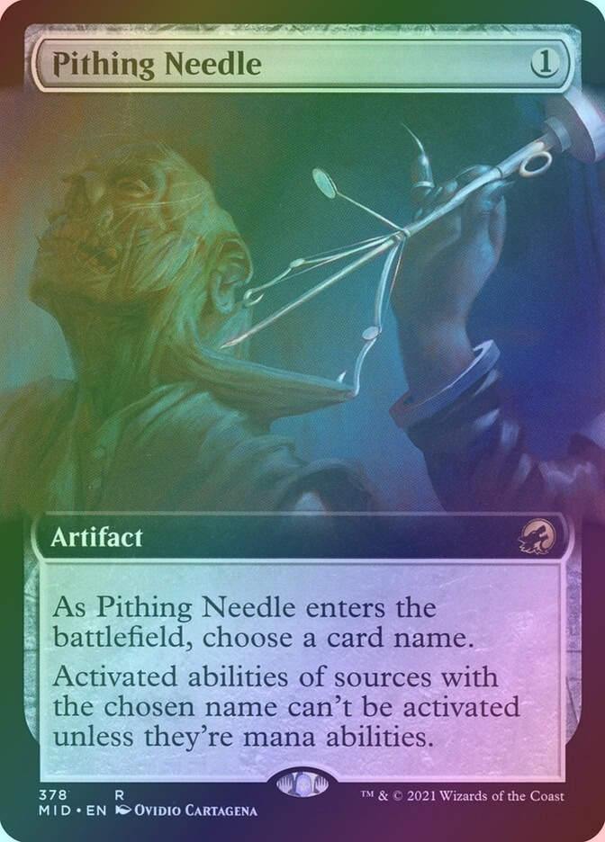 Pithing Needle (MID) (378) / Extended Art / Foil