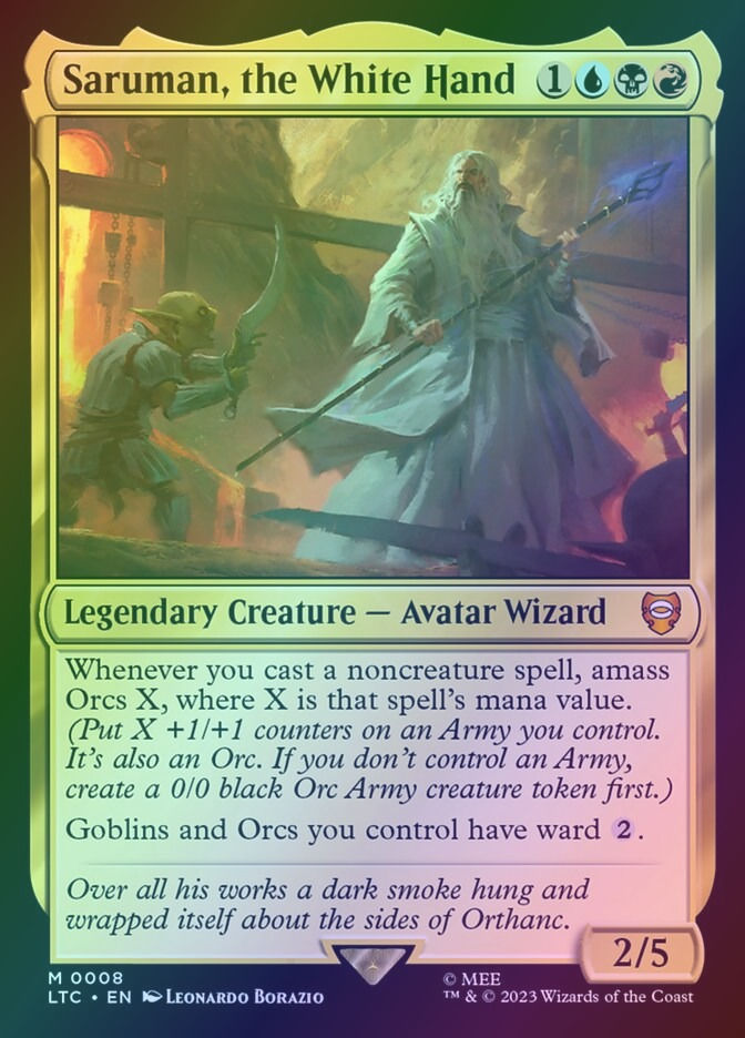 Saruman, the White Hand (LTC) (8) / Foil