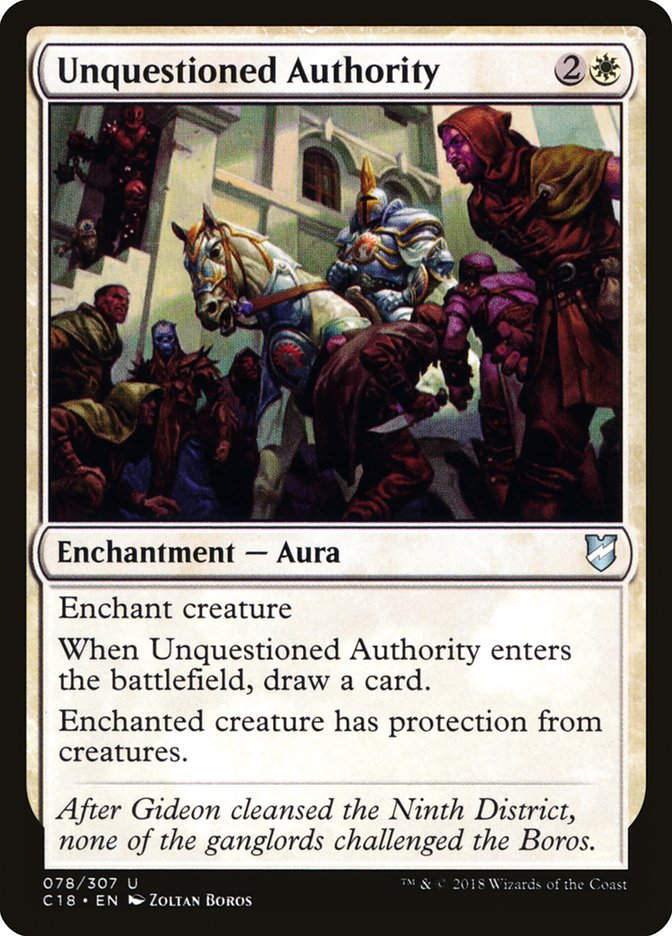 Unquestioned Authority (c18)