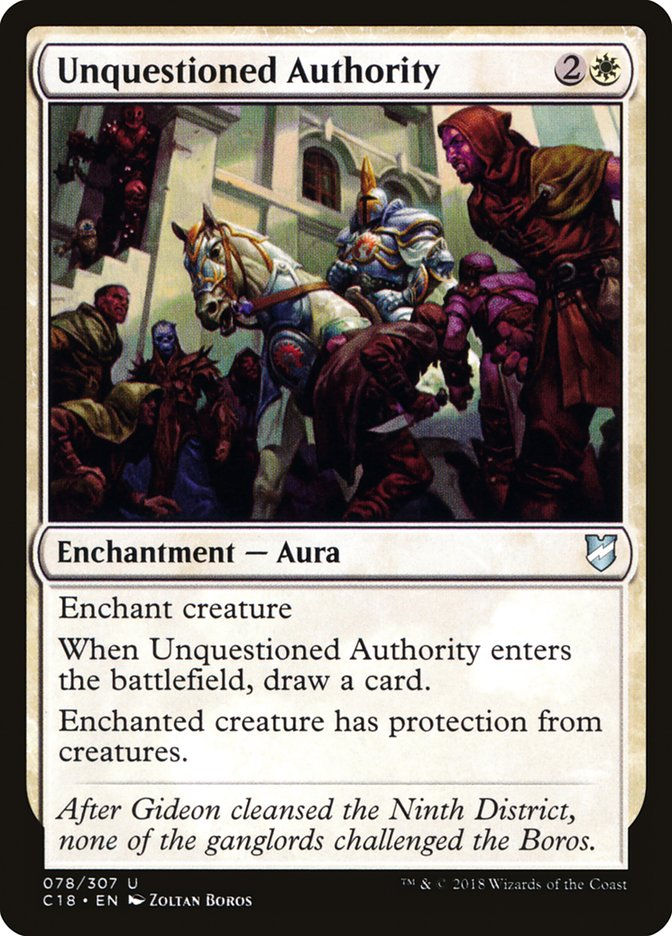 Unquestioned Authority (c18)