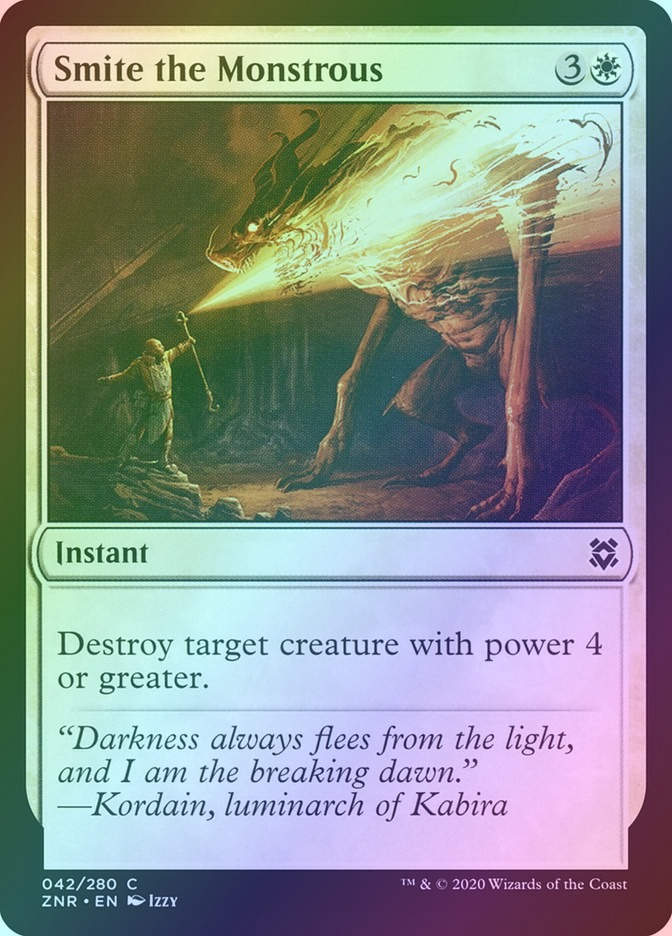 Smite the Monstrous (ZNR) (42) / Foil