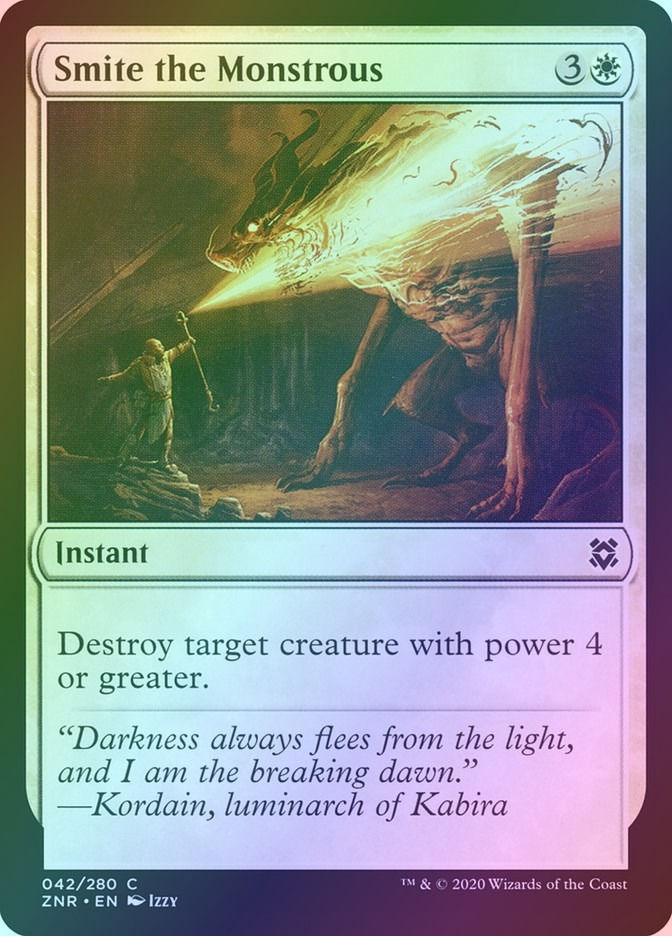 Smite the Monstrous (ZNR) (42) / Foil