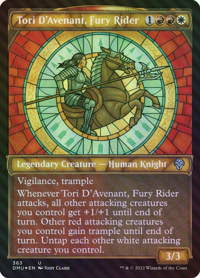 Tori D'Avenant, Fury Rider (DMU) (363) / Showcase / Textured Foil