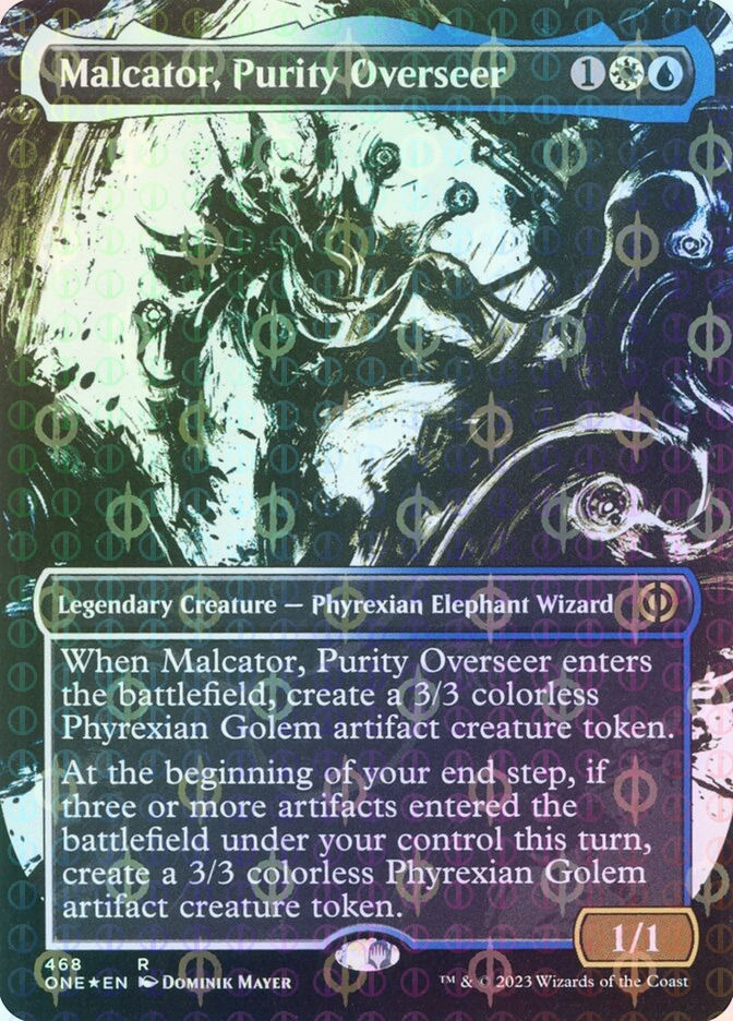 Malcator, Purity Overseer (ONE) (468) / Borderless / Showcase / Compleat Foil