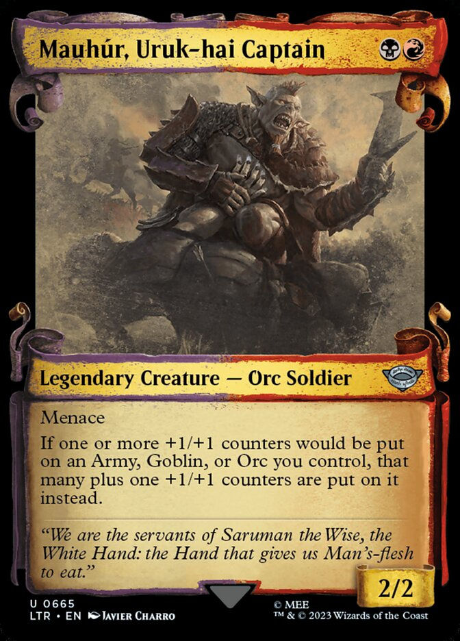 Mauhúr, Uruk-hai Captain (LTR) (665) / Showcase