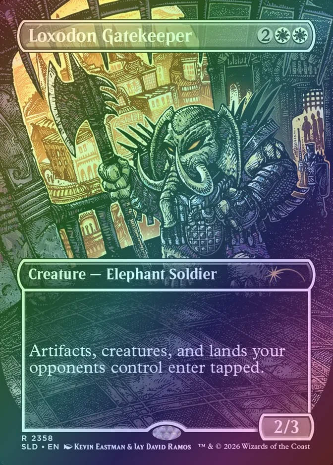 Loxodon Gatekeeper (SLD) (2358) / Borderless / Foil