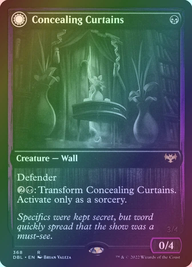 Concealing Curtains // Revealing Eye (DBL) (368) / Foil