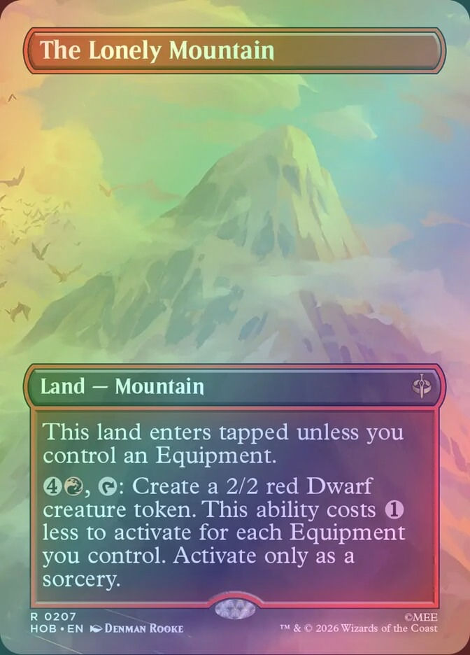 The Lonely Mountain (HOB) (207) / Borderless / Foil