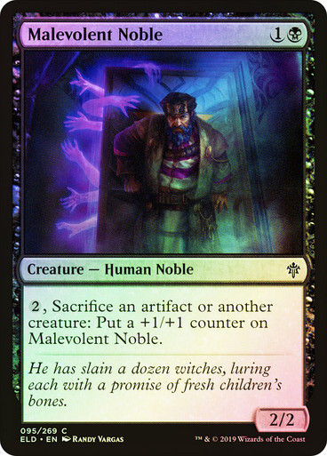 Malevolent Noble (ELD) (95) / Foil