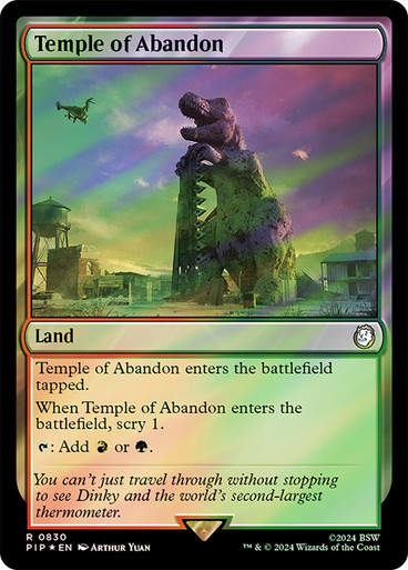 Temple of Abandon (pip) (830) / Surge Foil