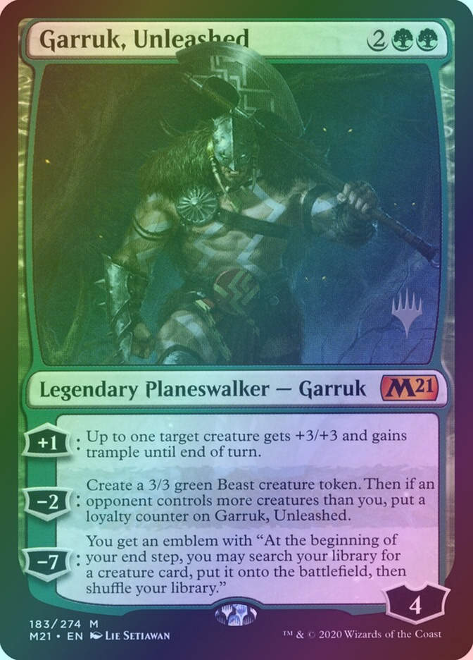 Garruk, Unleashed (PM21) (183p) / Foil