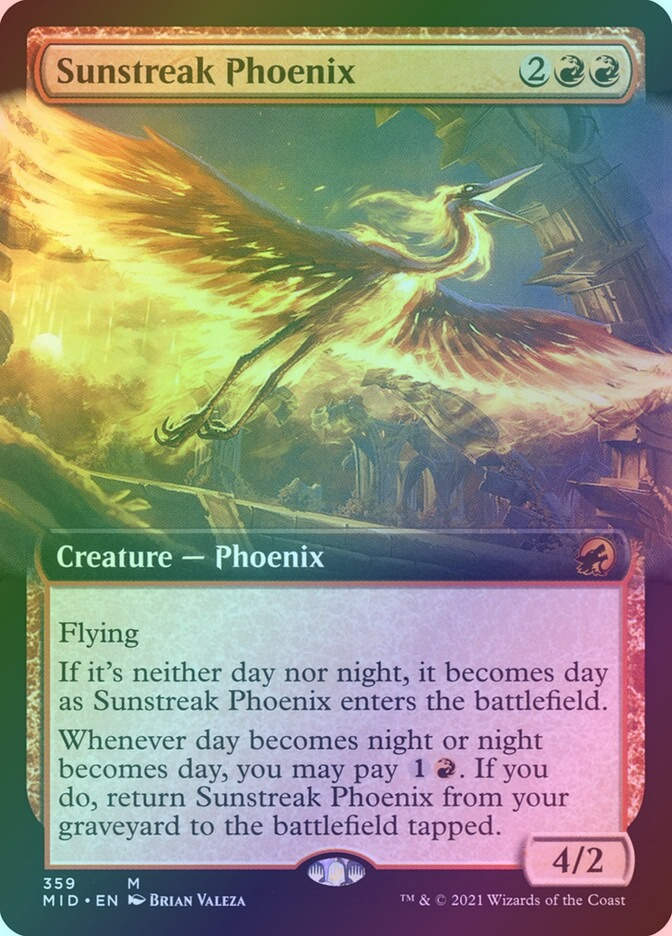 Sunstreak Phoenix (MID) (359) / Extended Art / Foil