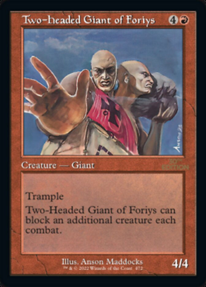 Two-Headed Giant of Foriys (30a) / Retro Frame