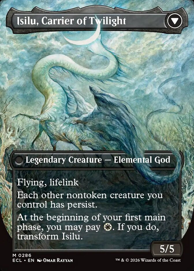 Eirdu, Carrier of Dawn // Isilu, Carrier of Twilight (ECL) (286) / Borderless — cara 2 de 2