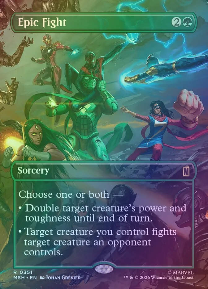 Epic Fight (MSH) (351) / Borderless / Foil