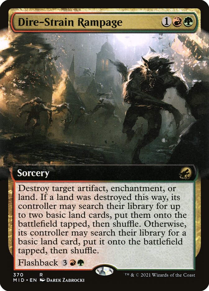Dire-Strain Rampage (MID) (370) / Extended Art