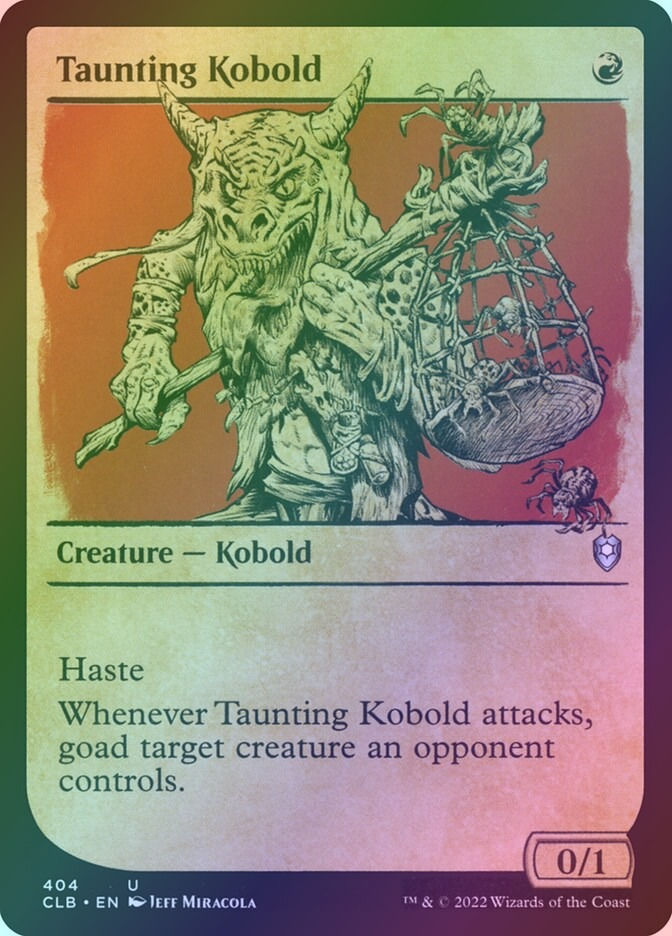 Taunting Kobold (CLB) (404) / Showcase / Foil