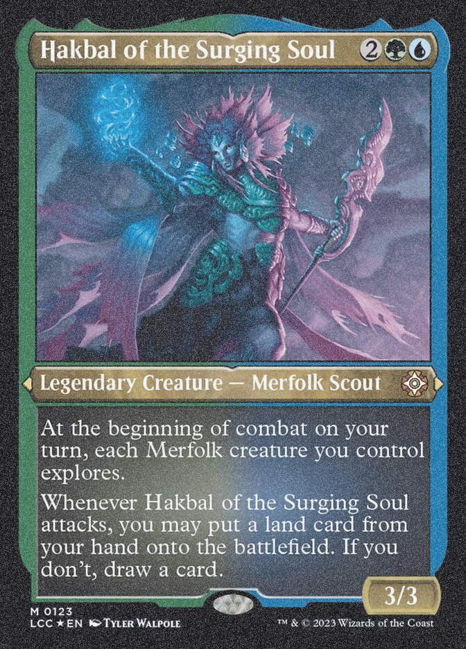 Hakbal of the Surging Soul (LCC) (123) / Foil Etched