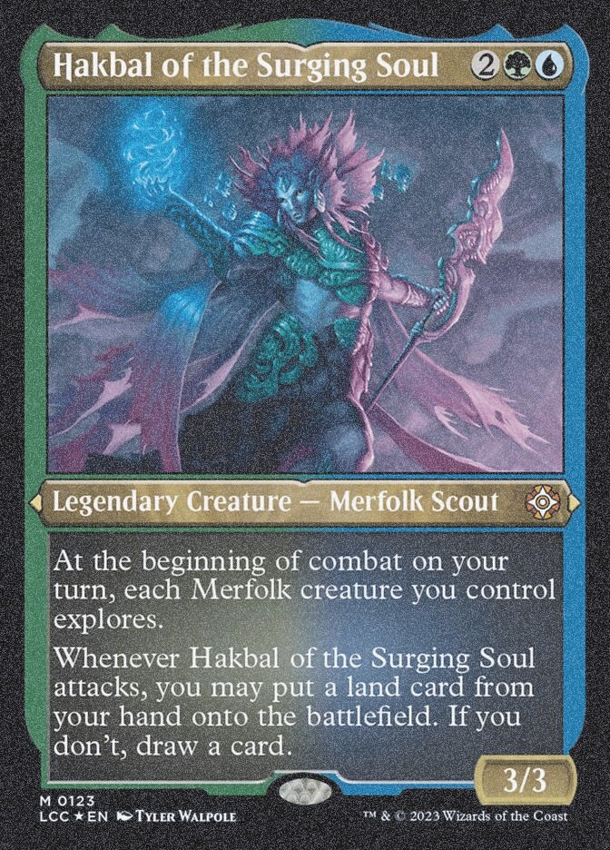 Hakbal of the Surging Soul (LCC) (123) / Foil Etched