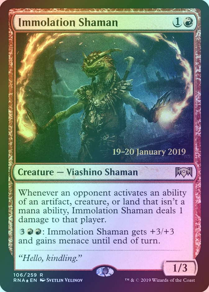 Immolation Shaman (PRNA) (106s) / Foil