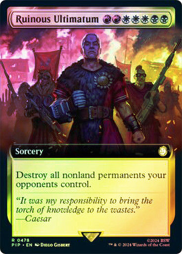 Ruinous Ultimatum (pip) (478) / Extended Art Foil