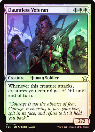 Dauntless Veteran (FDN) (8) / Foil