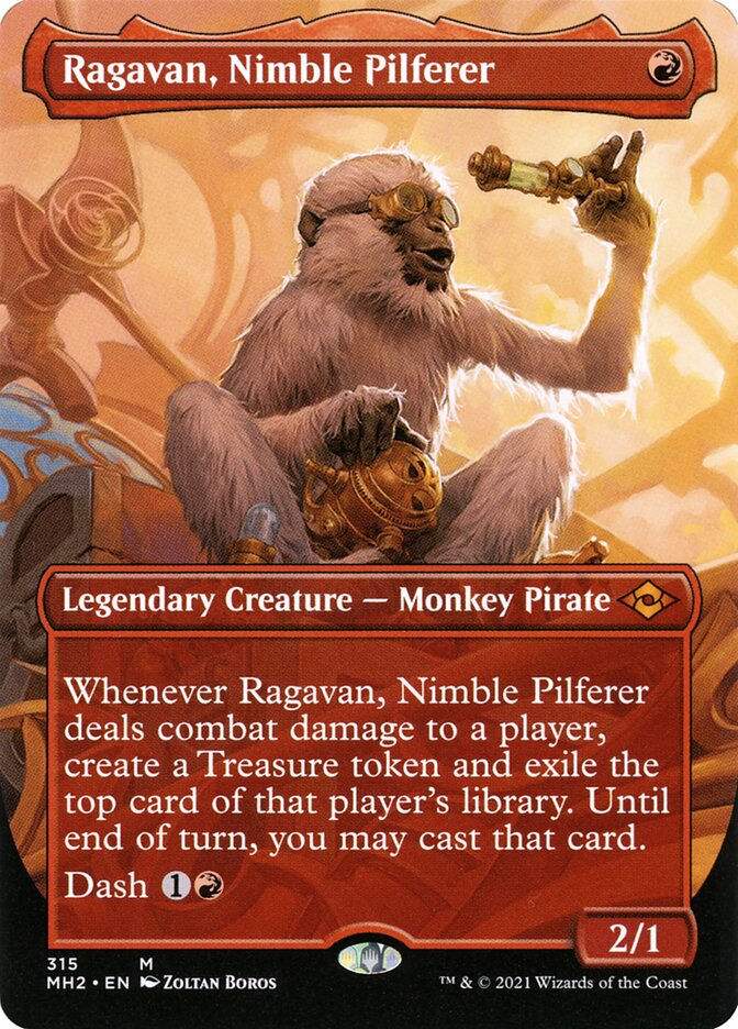 Ragavan, Nimble Pilferer (MH2) (315) / Borderless